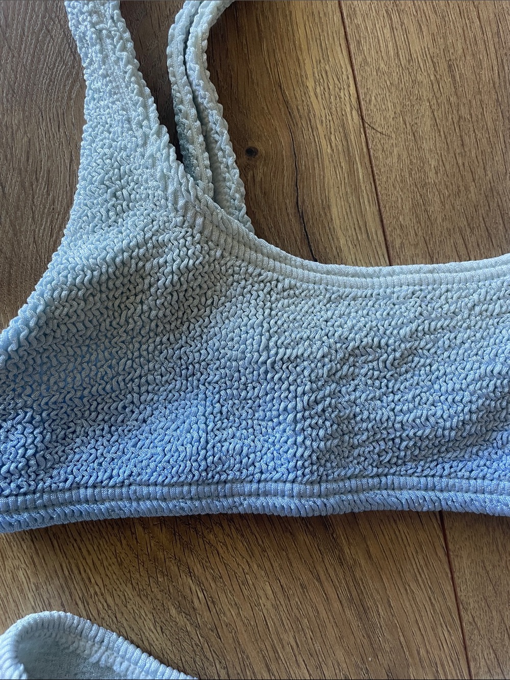 bond-eye Ombre Blue Textured Bikini Set - Picture 2 of 5